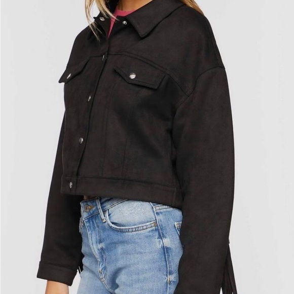 Faux Suede Fringe Jacket - Picture 4 of 4